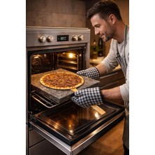 Ahes Doğal Bazalt Pizza Taşı I Mangal Taşı I 30X40X2 cm