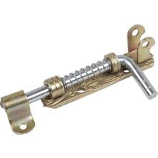 Ahes Yaylı Sürgü Kapı Mekanizması, Metal, 120 Mm, Siyah, Iç ve Dış Mekan Kullanımı Için