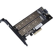 Ahes 1xsata + 2xnvme M.2 SSD Pcı-E Dönüştürücü Kartı (DK-AC-PEM2X2)