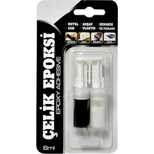 Ahes Çelik Epoksi Yapıştırıcı 6 ml Metal Plastik Seramik Cam Çelik Yalıtım Onarma Doldurma 1 Adet