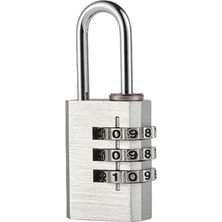 Ahes Haneli 21 mm Silver Şifreli Dolap Bagaj Çanta Kilidi Asma Kilit CIN535SLV