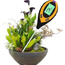 Ahes 4'ü 1 Arada Toprak Test Cihazı, Nem Ölçüm Cihazı, Bitki Toprağı, Bahçe, Çiftlik, Çim Için Nem Ölçer, Sıcaklık ve Toprak Ph Test Cihazı