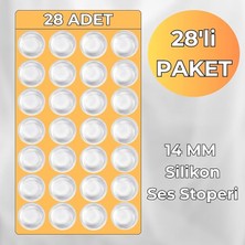 Ahes Silikon Ses Stoperi, 14 mm 28'li Paket