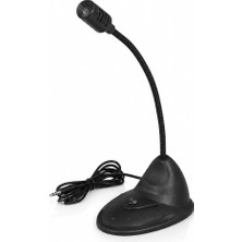 Ahes Kablolu Kondansatör Mikrofon 3.5mm Stereo Jack Bağlantı Gürültü Azaltıcı 20Hz-20kHz Frekans Tepkisi -58DB Hassasiyet ≤10KΩ Empedans Masaüstü Esnek Boyunlu Mikrofon | T-350