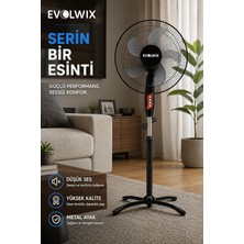 Ahes Inç Siyah Ayaklı Vantilatör