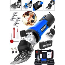 Ahes Alman 9900 W Devir Ayarlı Çift Soğutmalı Koyun Kırpma Kırkma Makinesi + 2 Adet Üst Bıçak