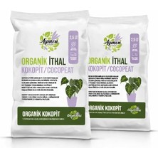 Ahes Çiçekçilik 2 Adet Özel Karışımlı Cocopeat Ponza Katkılı 2,5 Litre Iç ve Dış Mekan Bitki Yetiştirme Toprağı
