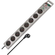 Ahes Super-Solid Surge Protection 13.500 A 8li Priz Gümüş