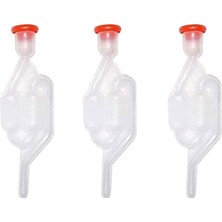 Ahes Fermantasyon Tüpü, Şeffaf Fermantasyon Hava Kilidi, Şarap Çek Valfı, Fermantasyon Vanası 3pc Fermantasyon Tüpü Şarap Fermantasyonu Şarap Birası Yapımı Için Plastik Fermantasyon Kilit Stoperi