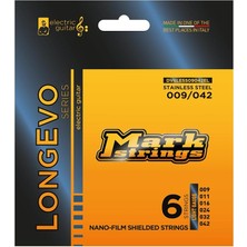 Ahes Strings Longevo Stainless Steel Nanofilm Shielded 09-42 Elektro Gitar Teli