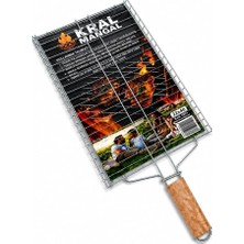 Ahes Mangal Teli 40 x 22 cm Ahşap Saplı Kolay Temizlenebilir 1 Parça