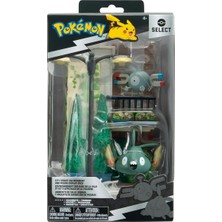 Ahes Pokémon Select City Street Ortam Seti - Magnemite ve Trubbish 2" Savaş Figürleri ile 6 Inç Çok Seviyeli Ekran Dioraması (Resmi Lisanslı)