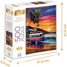 Ahes Games Sahildeki Karavan 500 Parça 2,2mm Kalınlık 48X33CM Profesyonel Hobi Puzzle Yapboz Serisi
