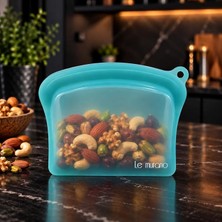 Ahes 600 ml Platinum Silikon Sızdırmaz Gıda Saklama Torbası