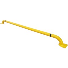 Ahes Stoper Imalatı Otopark Araç Stoperi Lastik Sonlandırma Demiri 180 cm Ø48MM 2mm Sarı