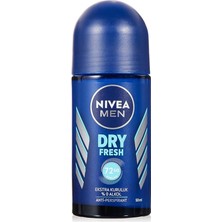 Ahes Men Erkek Roll On Deodorant Dry Fresh 72 Saat Anti-Perspirant Koruma, Ekstra Kuruluk, 50 ml