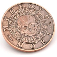 Ahes Mori Carpediem Felsefe Ölümü Hatırla Stoa Şans Coin Metal Para CP091