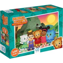 Ahes Games Daniel Tigers Lisanslı 100 Parça 34X24CM Çocuk Puzzle Yapboz Serisi