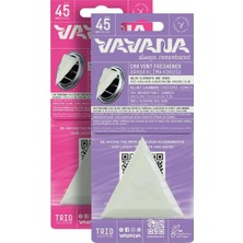 Ahes Araba Klima Kokusu 2'li Set -Trio Oto Kokusu | Bpa & Sıvı Içermez | 45 Gün Etkili (Lavanta | Bubble Gum)