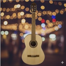 Ahes Klasik Gitar Vc 304, 4/4 Ölçek, Sitka Spruce Kapak, Naturel Mat