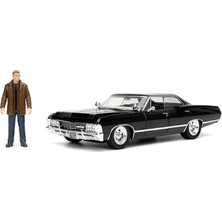 Ahes 32250 Supernatural 1967 Impala Ss Spor Salonu Dean Winchester Figürlü 1:24 Ölçekli Kalıp Döküm Model Araba