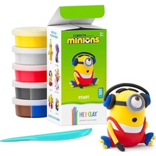 Ahes Clay Çılgın Hırsız Minyonlar - Stuart Set - Çocuklar Için Hava ile Kuruyan Renkli ve Şekil Alan 5 Kutulu Kil Seti - Şekillendirme Aletleri ile Eğlenceli ve Etkileşimli Talimatlar Uygulaması