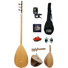 Ahes Uzun Sap Bağlama Saz Ultra Maxi Set - Yeni Başlayanlara Özel Profesyonel Set