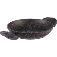 Ahes Vilma 20 cm Dövme Yumurta Sahanı, Siyah