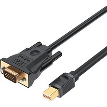 Ahes Mini Displayport (Dp) To VGA Full Hd 1080P Görüntü Video Aktarım Kablosu 1.5 Metre
