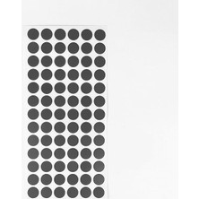 Ahes Vida Çivi Gizleyici Tapa 15MM x 78 Parça | Çivi ve Vida Deliği Için Gizleyici Sticker | Kendinden Yapışkanlı Vida Tapası (Antrasit)