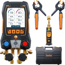 Testo 558S Dokunmatik Ekranlı Akıllı Manifold Vakum Seti