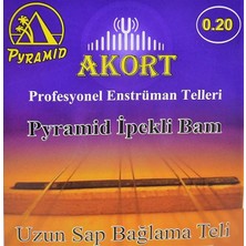 Ahes Pramid Uzun Sap Bağlama-Saz Teli 0.20 + Tezene Hediye