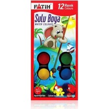 Ahes Sulu Boya 12'li Sulu Boya + Fırça