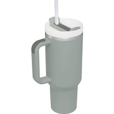 Ahes L Çelik 1,2 L Yeşil Pipetli El Termos Mug (Sızdırmazlık Yok) CIN856YS