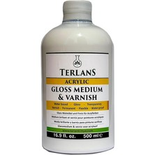 Ahes Su Bazlı Parlak Vernik 500 ml Akrilik ve Yağlı Boya Koruyucu