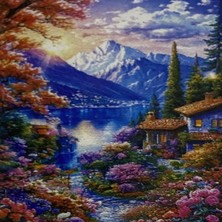 Ahes Yapışan Boncuk Mozaik Tablo 40 * 50 cm S27