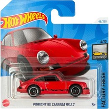 Ahes Wheels - Porsche 911 Carrera Rs 2.7 - Factory Fresh 4/10 - HTD08 - Short Card - Kırmızı - Mattel 2024 - 1:64