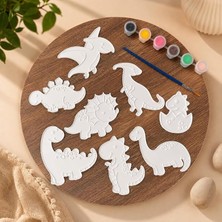 Ahes Dinozorlar 3D Boyama Seti – 8'li Figür Boyama Kiti
