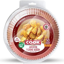 Ahes Airfryer Pişirme Kağıdı, Standart Boy, 16 Cm, 50 Adet