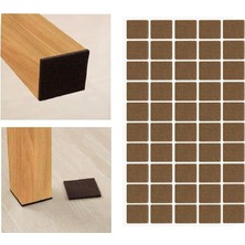 Ahes Mobilya Keçesi,kendinden Yapışkanlı Zemin Koruyucu Kahverengi (20X20MM)
