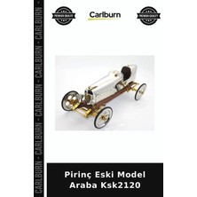 Carlburn Özel Üretim Dekoratif Koleksiyon Hediyelik Vitrin Klasik Pirinç Eski Model Araba KSK2120
