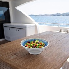 Ahes Chef Blue Iris 2'li Salata Kasesi Seti, Ø 24,1 cm - H.8,8 cm 1420 Ml, Thermoset Melamin
