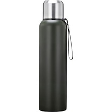 Ahes L Çelik 1000 ml Yeşil Kamp Piknik Termos Tutmalı Termos CIN492YS