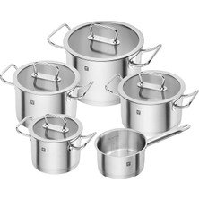 Ahes Twin Pro 18/10 Paslanmaz Çelik, 5 Parça Tencere Seti