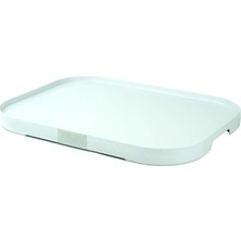 Ahes Mutfak Servis Tepsisi-Beyaz M-E71-01