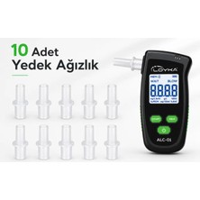 Loyka 10 Adet Yedek Ağızlık Alkolmetre Için | Alc-01 Cihazına Uyumlu