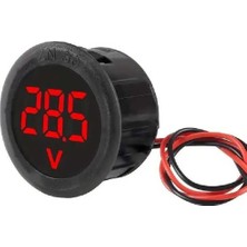 Kırmızı LED Voltmetre, 4-100V, Araç ve Karavan Için Güç Izleme Cihazı