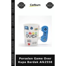 Carlburn Özel Üretim Oyun Hediyelik Tasarım Ofis Kahve Porselen Game Over Kupa Bardak ALK2558