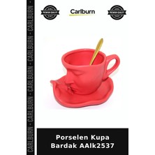 Carlburn Özel Üretim Kahve Çay Şık Mutfak Porselen Kupa Bardak AALK2537