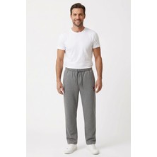 Morro Erkek Esnek Belli Minimal Logo Detaylı Klasik Kesim Pijama Altı Battal Beden